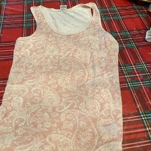 Lucky Brand Pink Paisley Tank Top Pajama